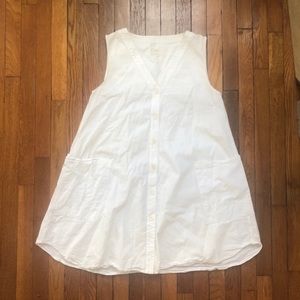 Billy Reid White Linen A Line Dress